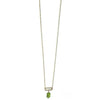 Michelle Pressler Jewelry Peridot Necklace 4640 A with Australian Opal Artistic Artisan Designer Jewelry