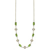 Michelle Pressler Jewelry Peridot Necklace 4673 A with Australian Opal Artistic Artisan Designer Jewelry