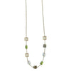 Michelle Pressler Jewelry Peridot Necklace 4701 with Australian Opal Artistic Artisan Designer Jewelry