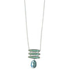 Michelle Pressler Jewelry Pods Necklace 4942 with Turquoise and Blue Kyanite Artistic Artisan Designer Jewelry