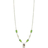 Michelle Pressler Jewelry Tabs Necklace 5022 with Peridot and Australian Opal Artistic Artisan Designer Jewelry