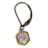 Michelle Pressler Jewelry Hexagon Earrings 4924 with Multicolored Spinel Artistic Artisan Designer Jewelry