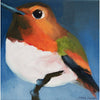 Molly Cranch Artist Painting Hummingbird 8x8 OL12 Original One Of A Kind Acrylic Painting