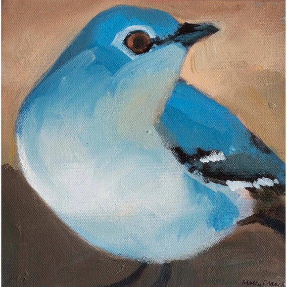 Molly Cranch Artist Painting Mockingbird 8x8 OL10 Original One Of A Kind Acrylic Painting