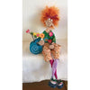 Naava Naslavsky A Lady with Flowers Art in Paper Mache Humorous Whimsical Sculptures