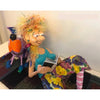 Naava Naslavsky Reading Pals Art in Paper Mache Humorous Whimsical Sculptures