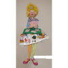 Naava Naslavsky The Card Player Art in Paper Mache Humorous Whimsical Sculptures