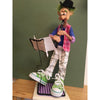 Naava Naslavsky The Clarinet Player Musician Art in Paper Mache Humorous Whimsical Sculptures