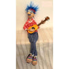 Naava Naslavsky The Guitar Playing Musician Art in Paper Mache Humorous Whimsical Sculptures