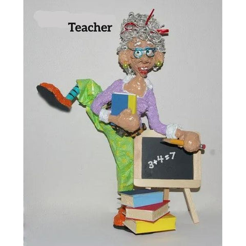 Naava Naslavsky The Professional Teacher Art in Paper Mache Humorous Whimsical Sculptures