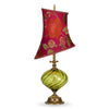 New Beth Table Lamp 212m76 by Kinzig Design Colors Greens Fuchsia Copper Artistic Artisan Designer Table Lamps