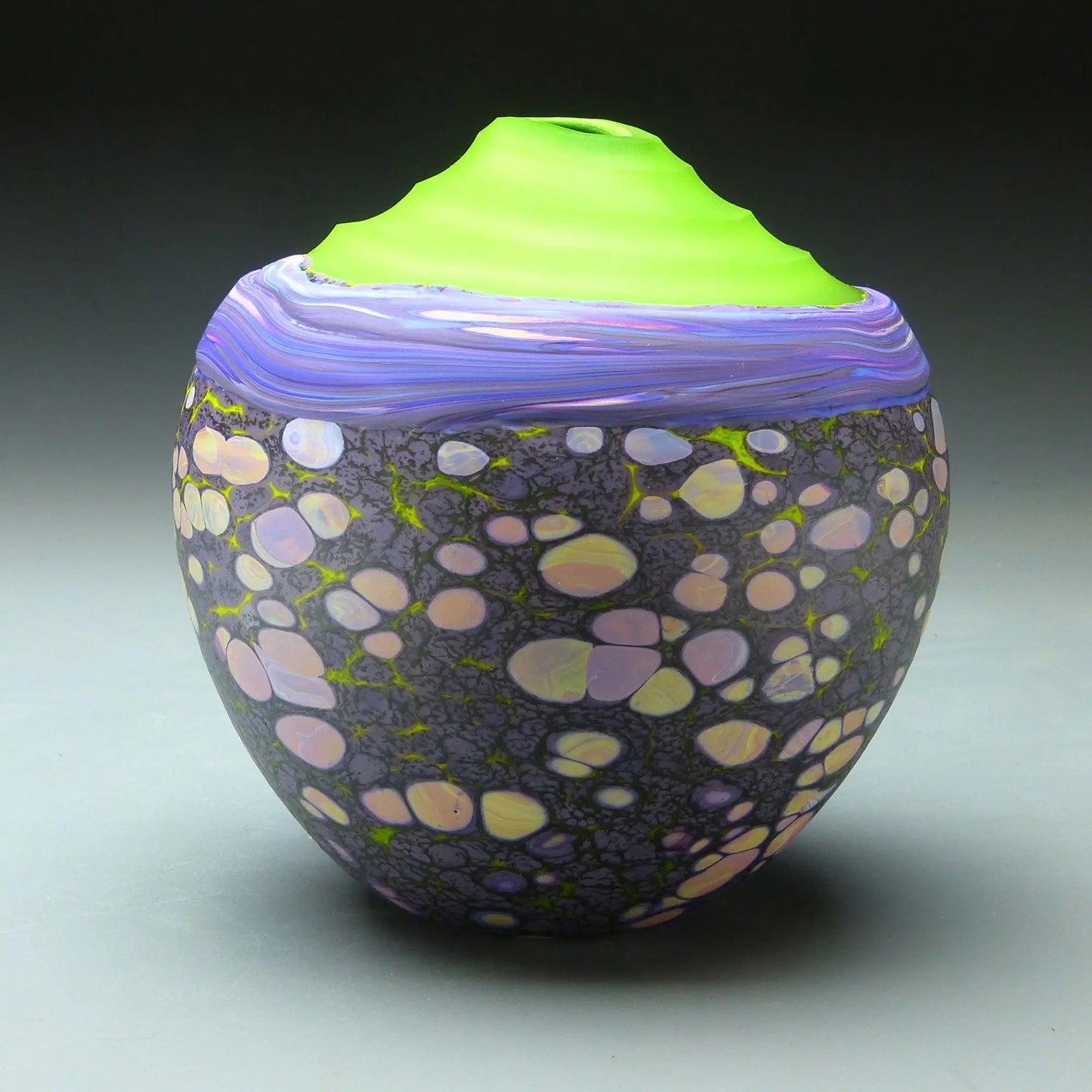 Pinnacle Series in Majestic Handblown Glass Vase by Thomas Spake Studios Artisan Handblown Art Glass Vases