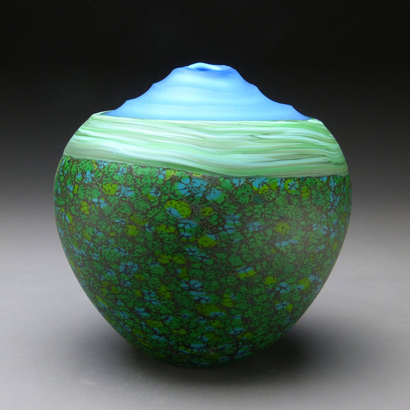 Pinnacle Series in Summit Handblown Glass Vase by Thomas Spake Studios Artisan Handblown Art Glass Vases