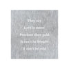 Prairie Dance Metal Wall Art Sign They Say Love Is More Precious Than Gold Artistic Artisan Designer Signs in Brushed Steel