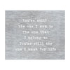 Prairie Dance Metal Wall Art Sign You're Still The One I Run To Artistic Artisan Designer Signs in Brushed Steel