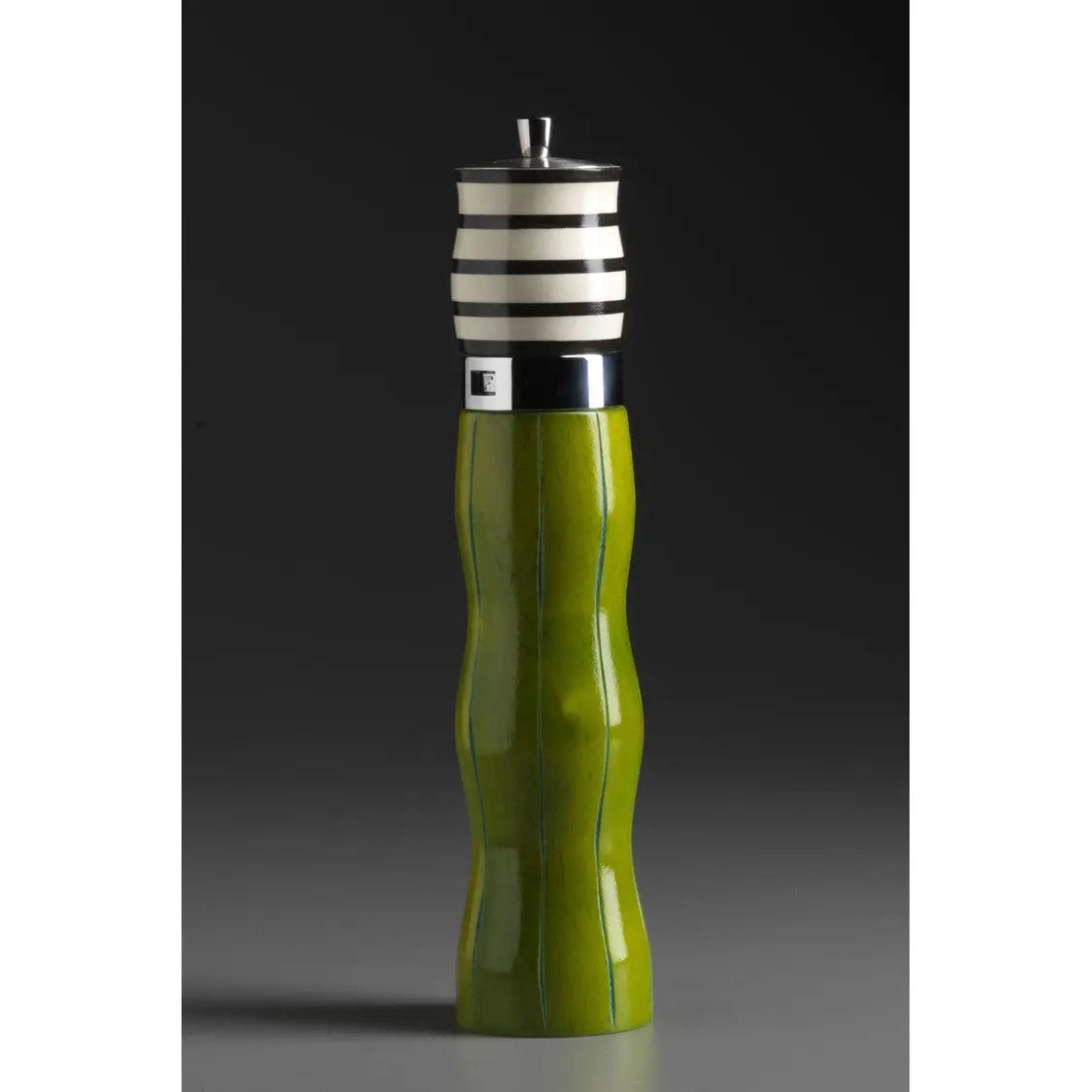 https://www.sweetheartgallery.com/cdn/shop/products/Raw-Design-Green-Black-and-White-Wooden-Salt-Shaker-and-Pepper-Mill-Combo-C-5-by-Robert-Wilhelm-Artistic-Designer-Salt-and-Pepper-Shakers.jpeg?v=1590333577