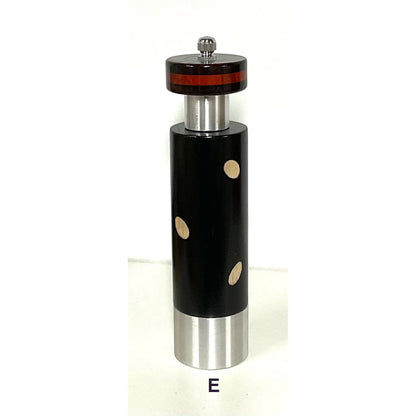Tube Wooden Salt and Pepper Mills Grinders Shakers by Robert Wilhelm