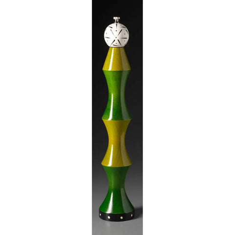 A2-4 in Green, White, and Black Wooden Salt and Pepper Mill Grinder Shaker by Robert Wilhelm of Raw Design