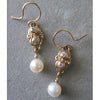 Richelle Leigh 14Kt. Gold Diamond and Pearl Bridal Earrings ER50YG Artistic Designer Handcrafted Jewelry