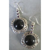 Richelle Leigh Sterling Silver Black Onyx and Amethyst Statement Earrings ER104SSO Artistic Designer Handcrafted Jewelry