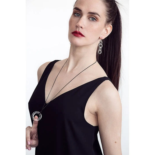Circle Chain Earrings