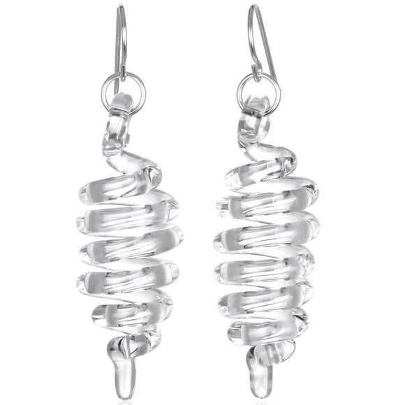 Roxann Astra Dimenional Spiral Earrings, Artistic, Designer, Artisan Jewelry