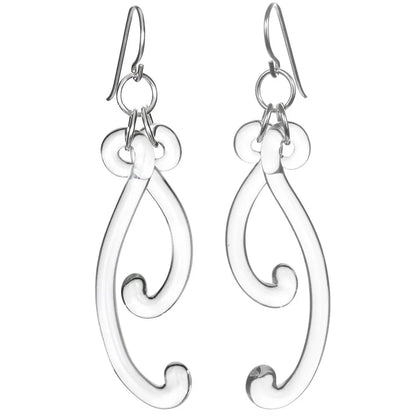 Roxann Astra Paisley Curve Earrings, Artistic, Designer, Artisan Jewelry