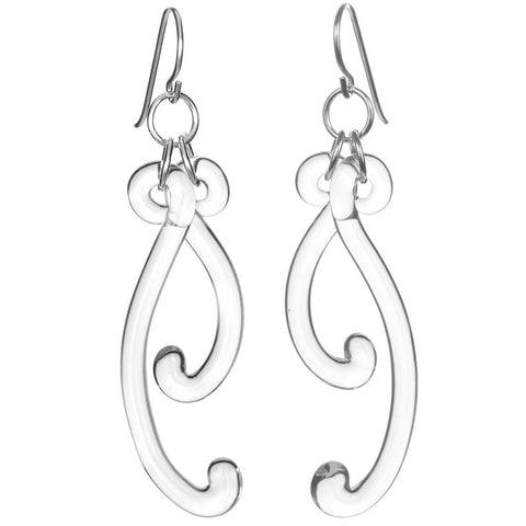 Roxann Astra Paisley Curve Earrings, Artistic, Designer, Artisan Jewelry