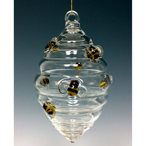 Sage Studios Glass Beehive Ornament Art Glass Ornaments