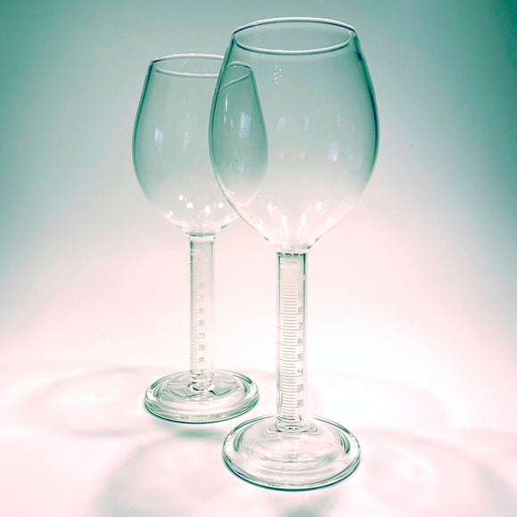 Sage Studios Glass Mad Scientist Wine Goblets Artistic Functional Art Glass