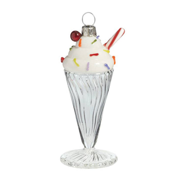 Sage Studios Glass Milkshake Ornament Artistic Functional Art Glass Ornaments