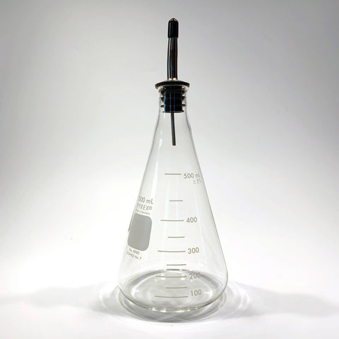 Sage Studios Glass Science Fair Cruet Artistic Functional Art Glass.