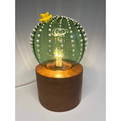 Sage Studios Glass Cactus Lamp Functional Art Glass Lighting