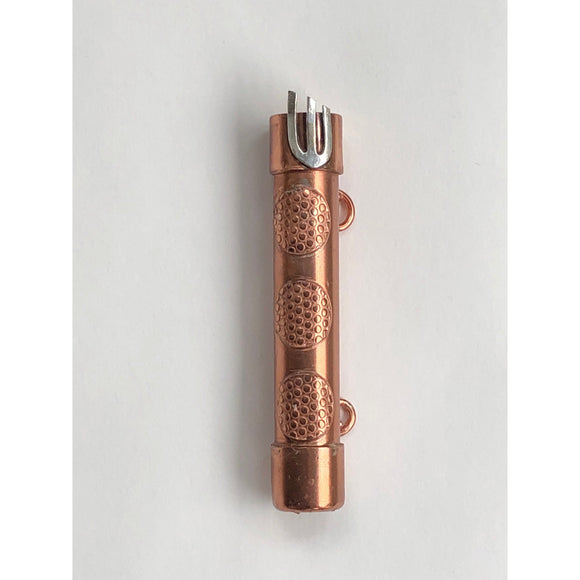 Sherri Cohen Design Contemporary Mezuzah in Copper and Sterling Silver 3751 Artistic Artisan Designer Judaica