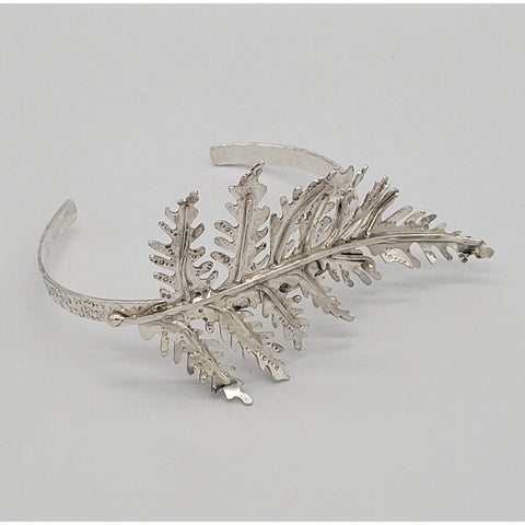 Silver Garden Designs Sterling Silver Fern Bracelet B14F5 Artistic Artisan Designer Jewelry