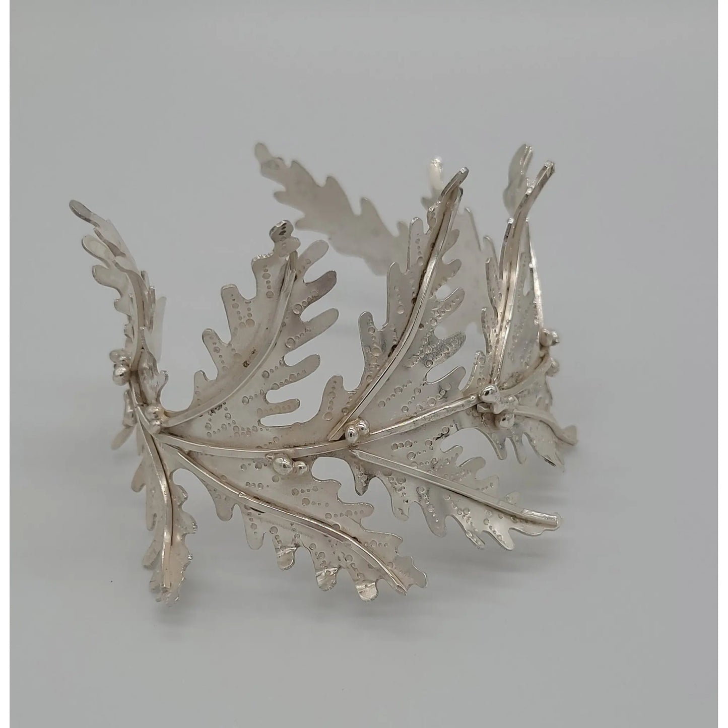 Silver Garden Designs Sterling Silver Fern Cuff Bracelet  B14F8 Artistic Artisan Designer Jewelry