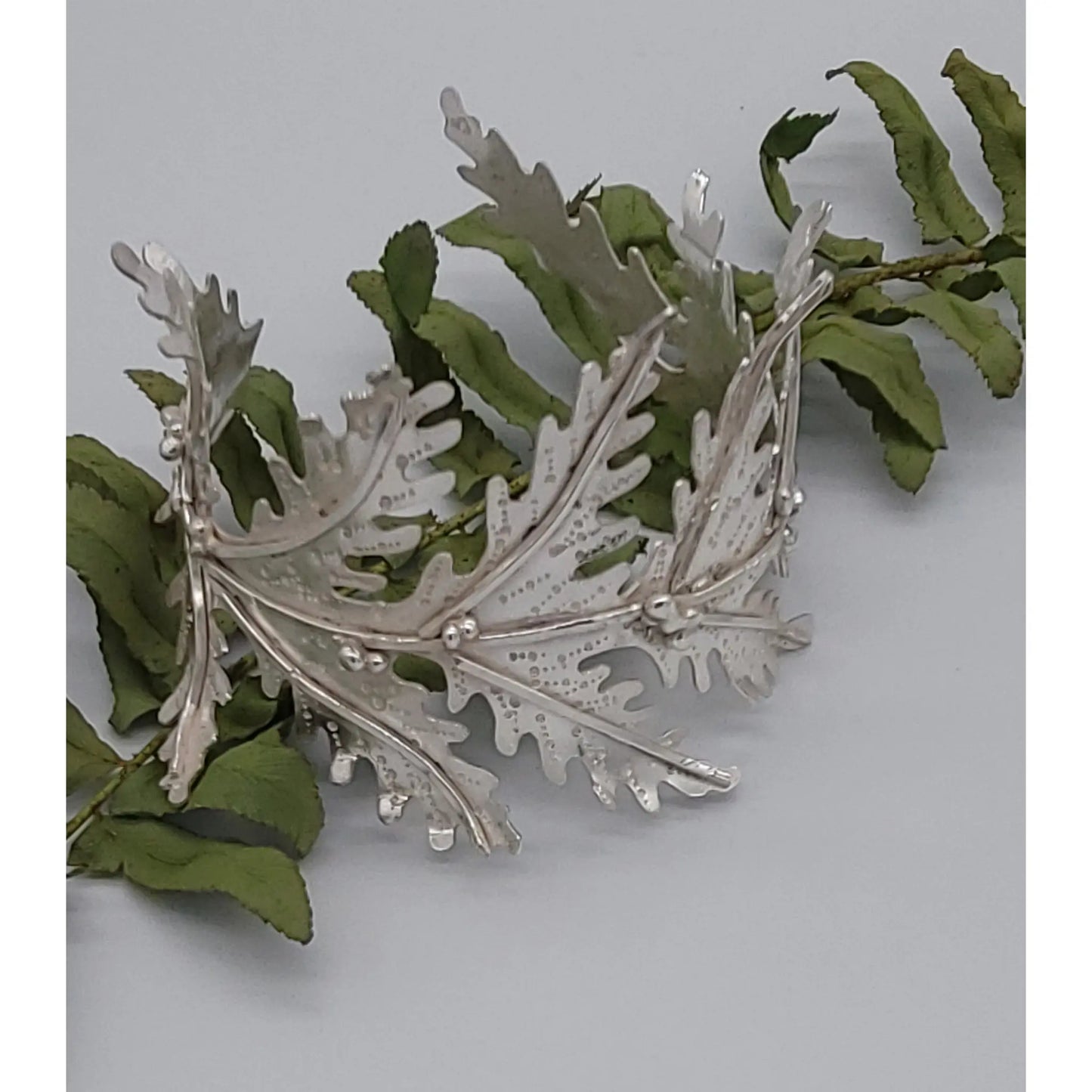 Silver Garden Designs Sterling Silver Fern Cuff Bracelet  B14F8 Artistic Artisan Designer Jewelry