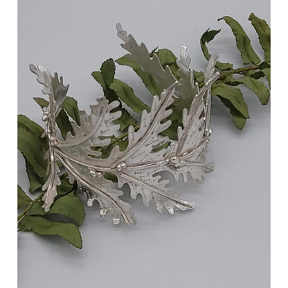 Silver Garden Designs Sterling Silver Fern Cuff Bracelet  B14F8 Artistic Artisan Designer Jewelry