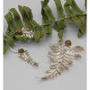 Fern Necklace and Earrings with Unakite