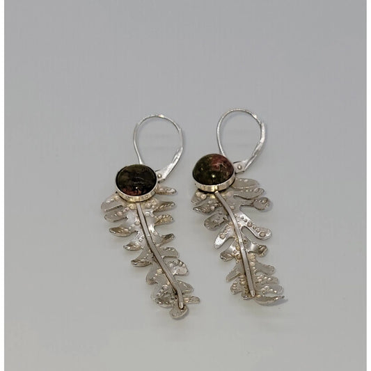 Fern Earrings with Uakite