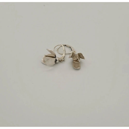 Silver Garden Designs Sterling Silver Snowdrops Earrings E205s Artistic Artisan Designer Jewelry
