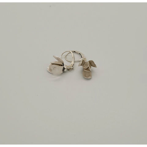 Silver Garden Designs Sterling Silver Snowdrops Earrings E205s Artistic Artisan Designer Jewelry