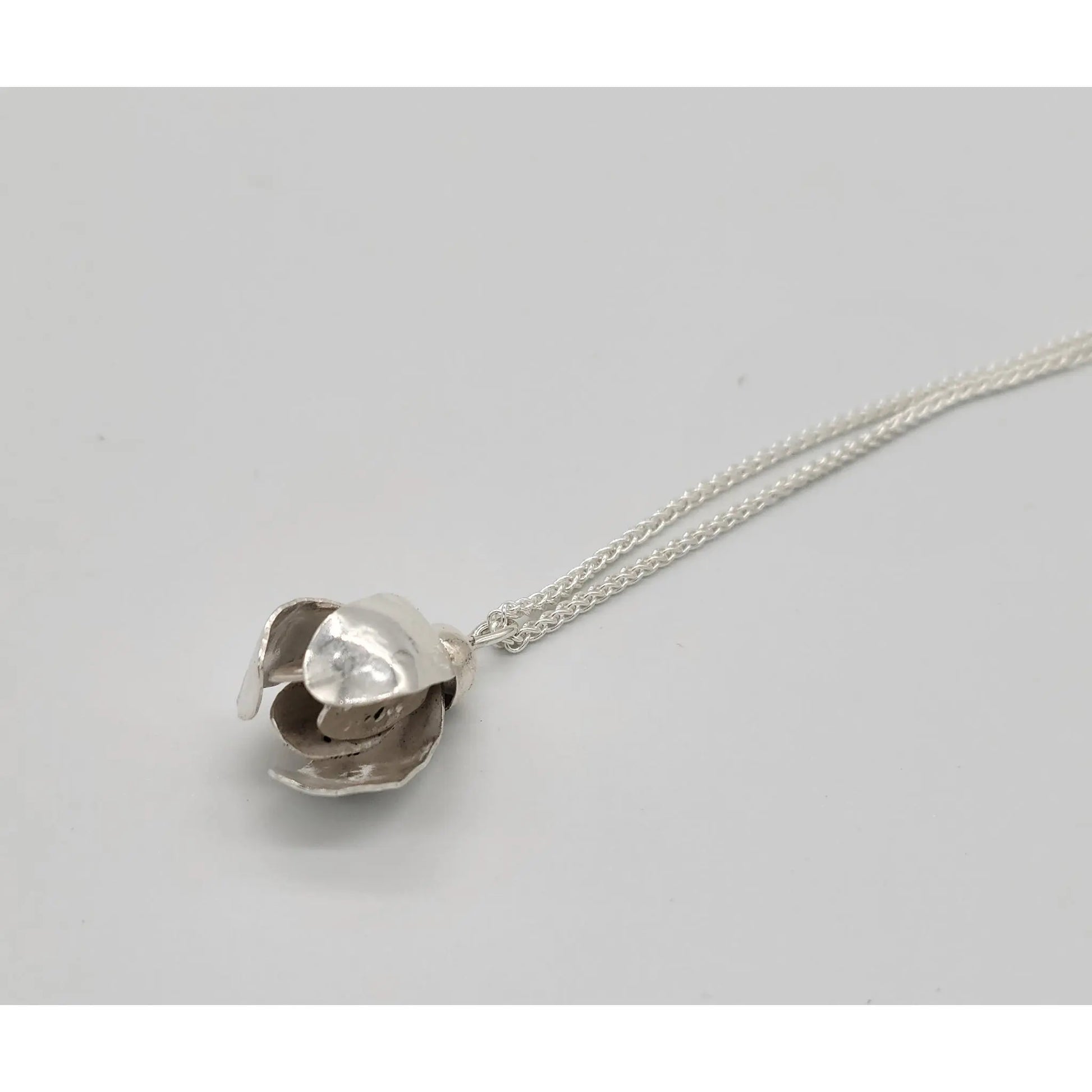 Sterling Silver Snowdrops Pendant Necklace N215s by Silver Garden Designs Jewelry, Chris Messina Silver Garden Designs, Chris Messina