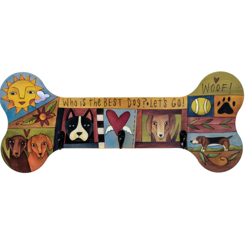 Sincerely Sticks Dog Leash Rack forever Friends Artistic Artisan Designer Hanging Racks