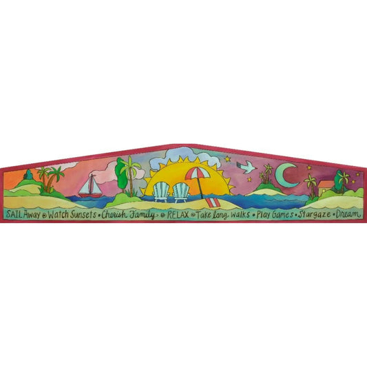 Sincerely Sticks Door Topper Love Life At The Beach Artistic Artisan Designer Door Toppers