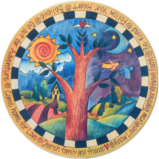 Sincerely Sticks Lazy Susan Dancing Birds Artistic Artisan Designer Lazy Susans