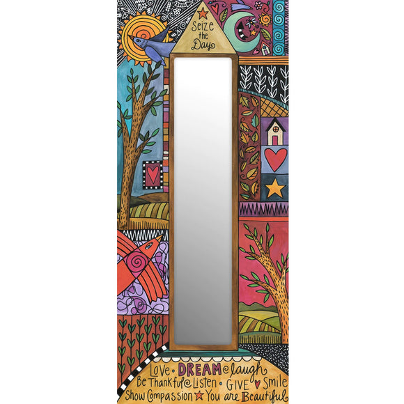 Sincerely Sticks Rectangular Mirror Creative Heart Artistic Artisan Designer Mirrors