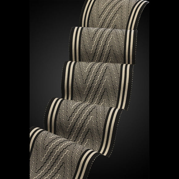 Deep V Scarf in Walnut by Sosumi Weaving Pamela Whitlock Handwoven Bamboo Scarves