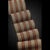 Freeway Scarf in Mushroom Paprika and Ash by Sosumi Weaving Pamela Whitlock Handwoven Bamboo Scarves