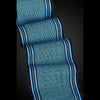 Wink Scarf in Turquoise and Pure Blue by Sosumi Weaving Pamela Whitlock Handwoven Bamboo Scarves